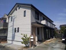 足立区 S様邸 外壁塗装(グラナートSP) 屋根カバー(ニチハ横暖ルーフS)